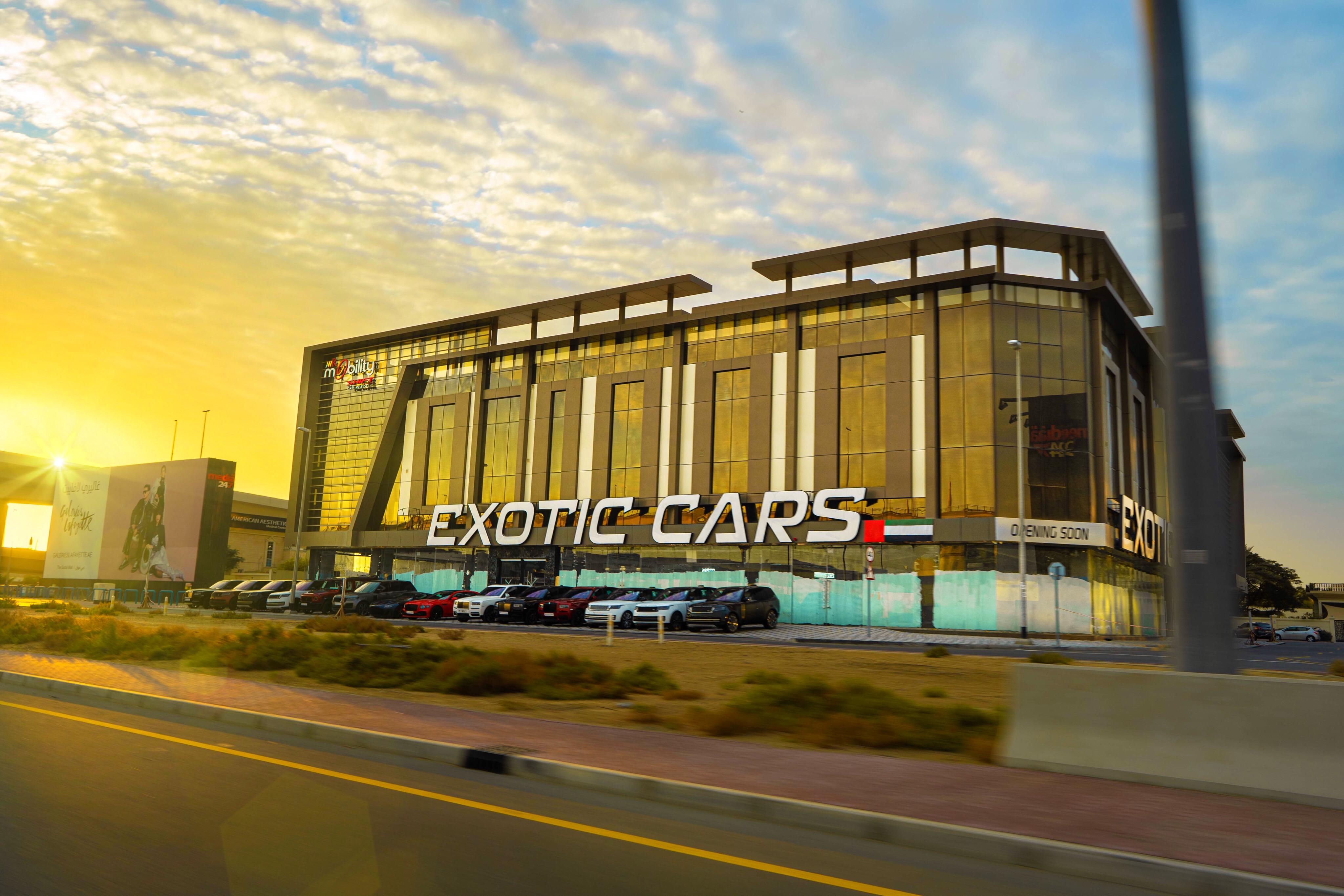 New Exotic Cars Dubai Showroom